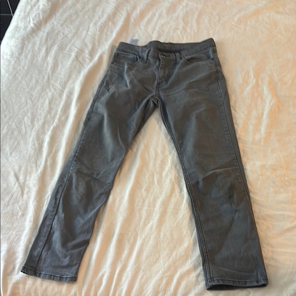 Levi's Men's Charcoal Straight Jeans - Picture 3 of 3